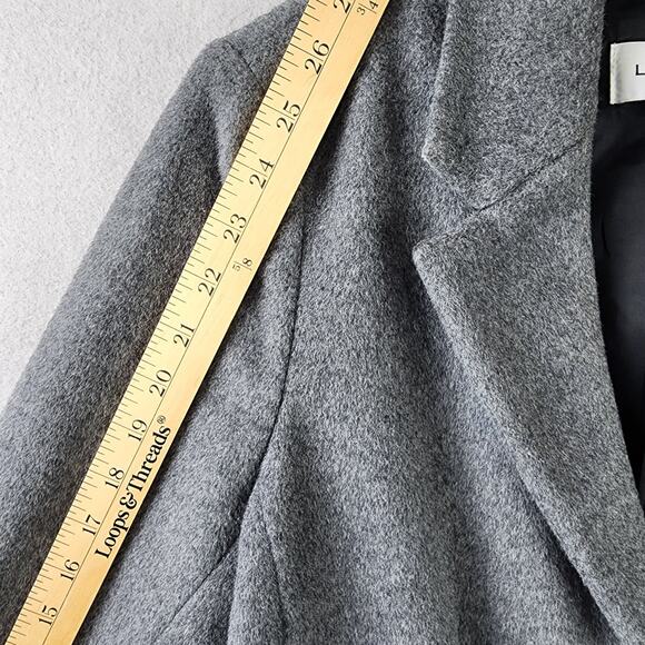 Liz Claiborne Wool Overcoat 42" 3-Button Medium - Picture 4 of 9